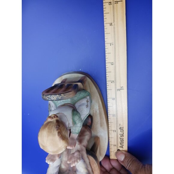 Shafford vtg grandpa & grandaughter Figurine "Pat- A -Cake" Scene Collectible m - Picture 14 of 14